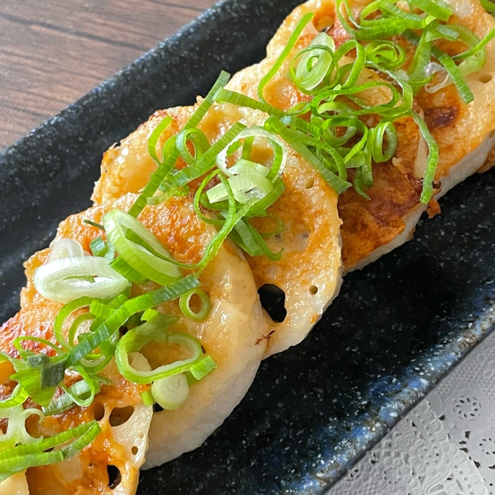 レンコンの味噌チーズ焼き♪